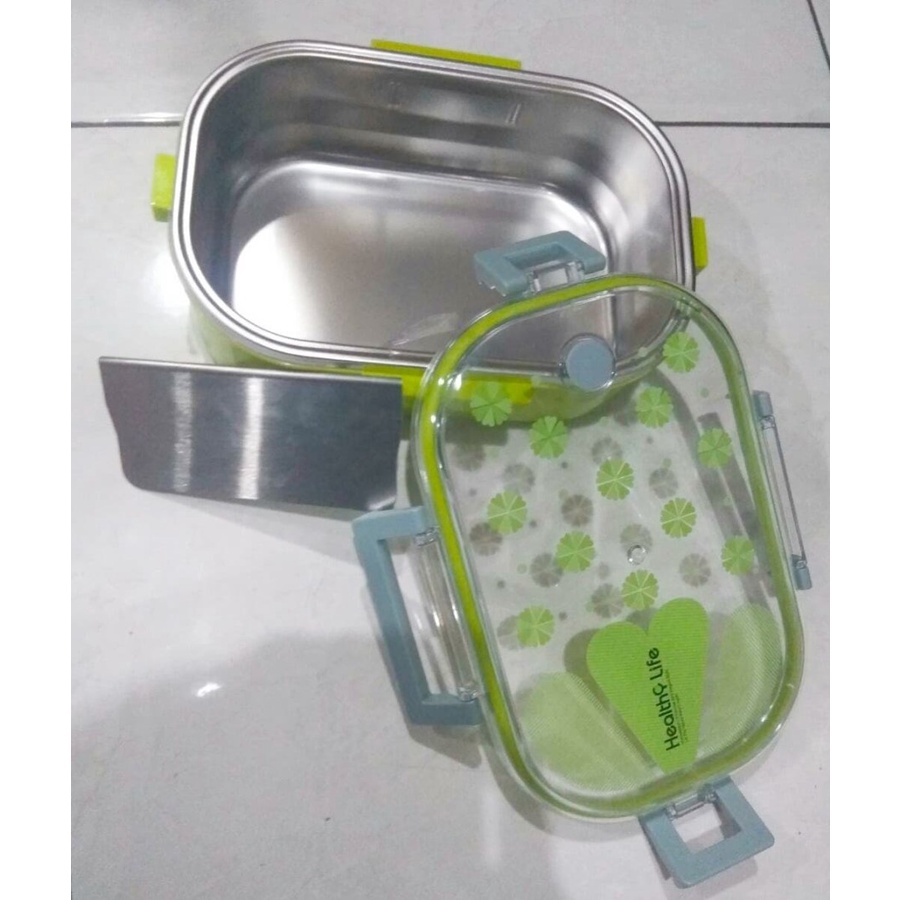 LUNCH BOX 2 SEKAT STAINLESS TEDEMEI 6541