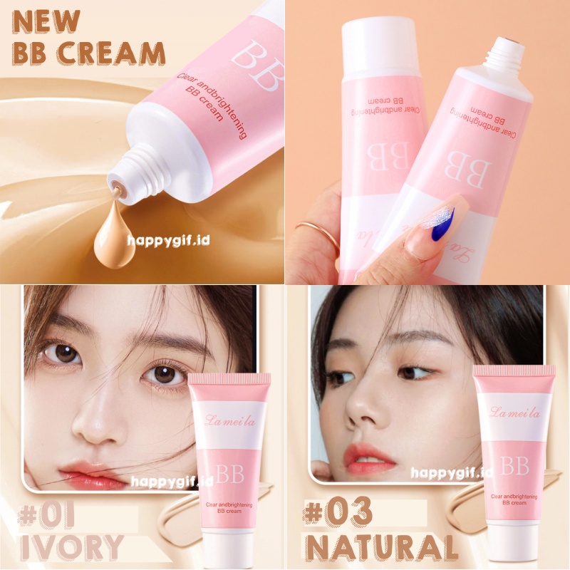 LAMEILA BB Cream Mencerahkan Memutihkan  Clear Brightening Makeup Base LA219 3315