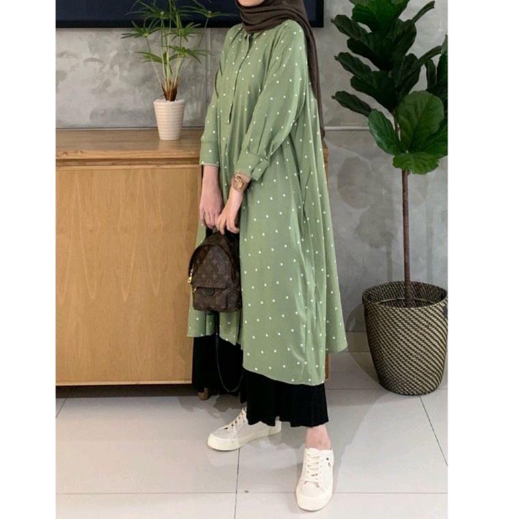 HARGA TERMURAAH Zalea Tunic - Tunik Wanita Terbaru - Tunik Motif Katun Import LD 110