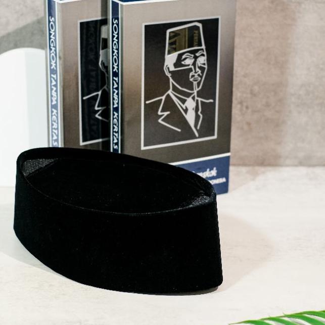 ℗ Songkok Awing Hitam AC Tinggi 8,9,10,11,12 Original Produk Bludru Halus  Kopyah Awing | Peci Awing