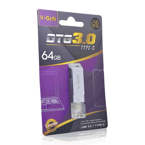 USB Flash Disk OTG 3.0 to Type-C VGEN 64gb