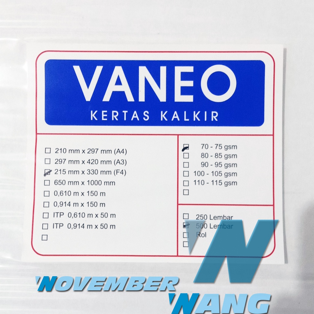 

KERTAS KALKIR VANEO FOLIO F4 70/75GSM TRACING PAPER GAMBAR ARSITEK FILM SABLON STENCIL PERLENGKAPAN SENI MELUKIS UNDANGAN AMPLOP KADO HAMPERS BUKET BOUQUET