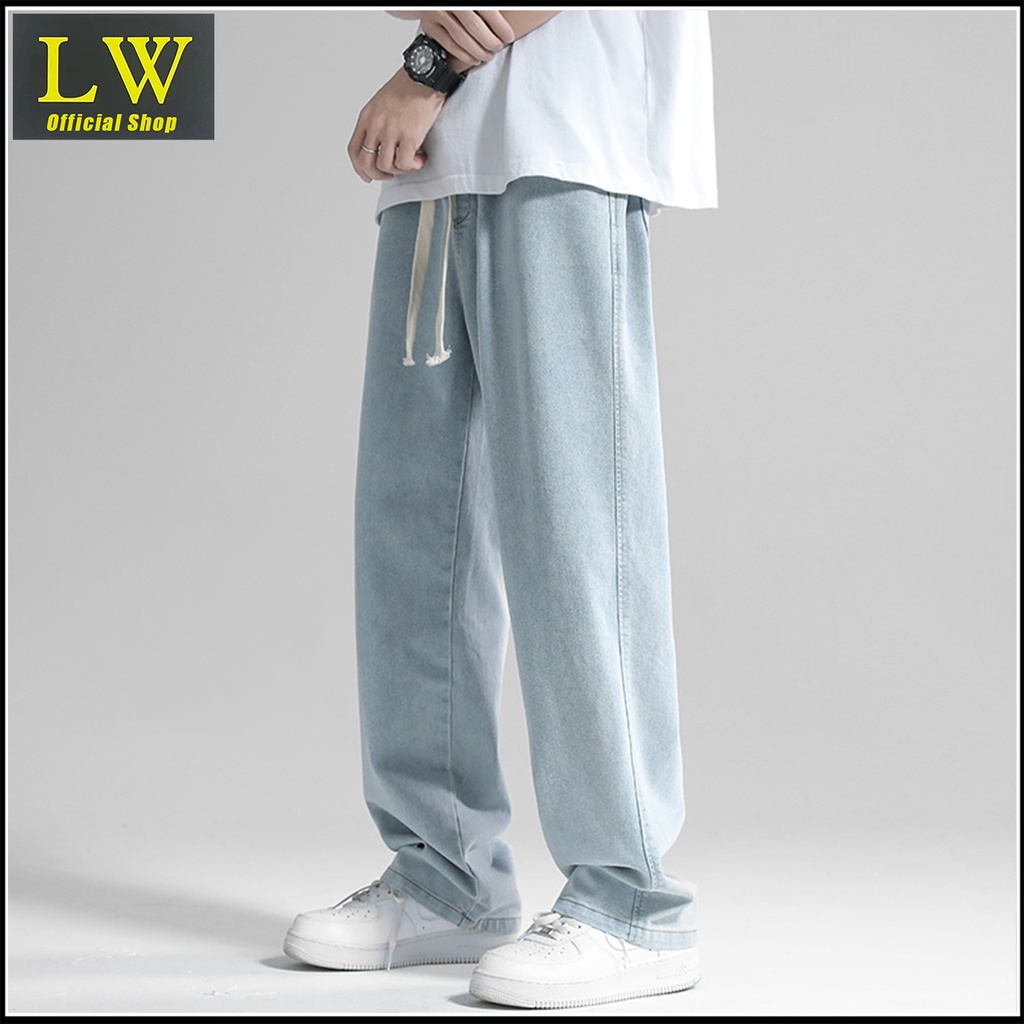jeans pria kulot Celana jeans pria celana pria kulot jeans loose pants pinggang karet jeans celana p
