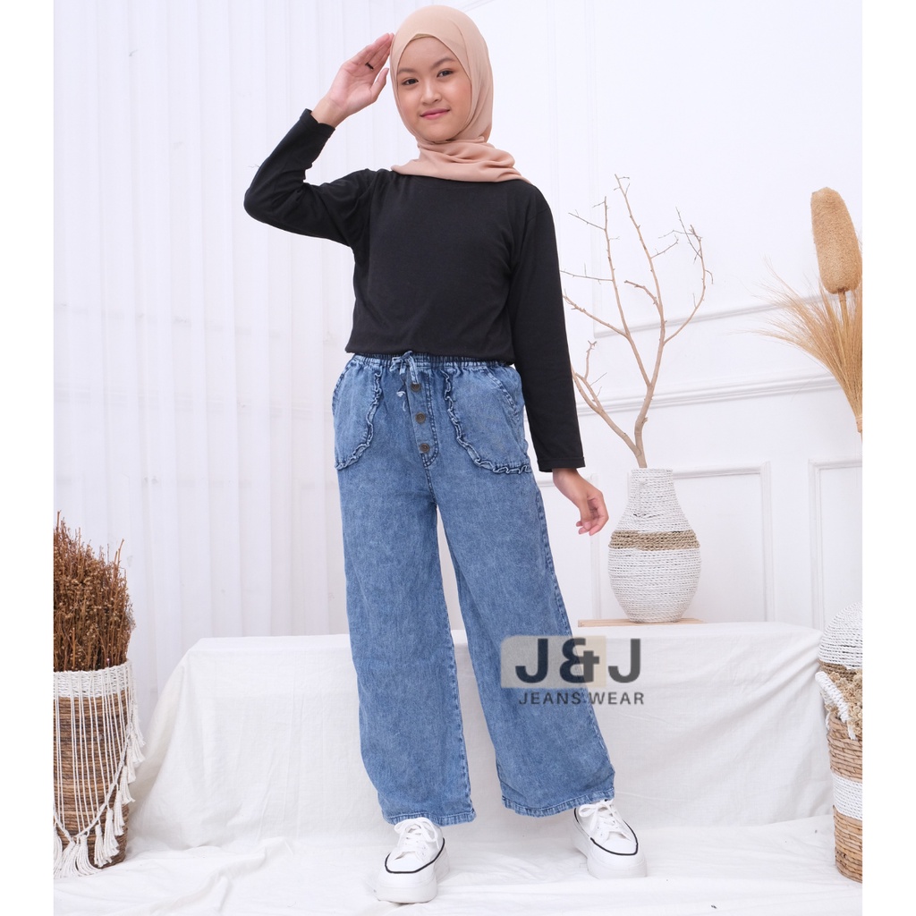 Alika Kulot Kids - Celana Kulot Jeans Anak perempuan