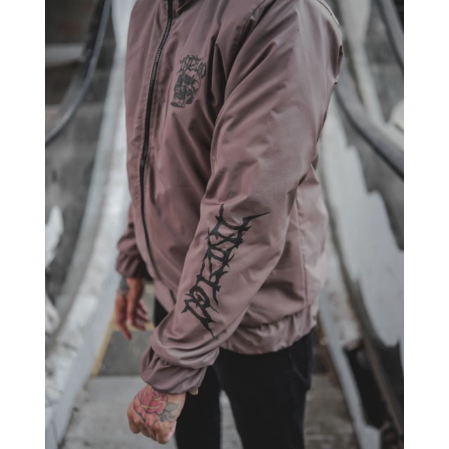 Jaket Parasut Pria Windbreaker Bomber Distro Waterproof Cewek Cowok Remaja