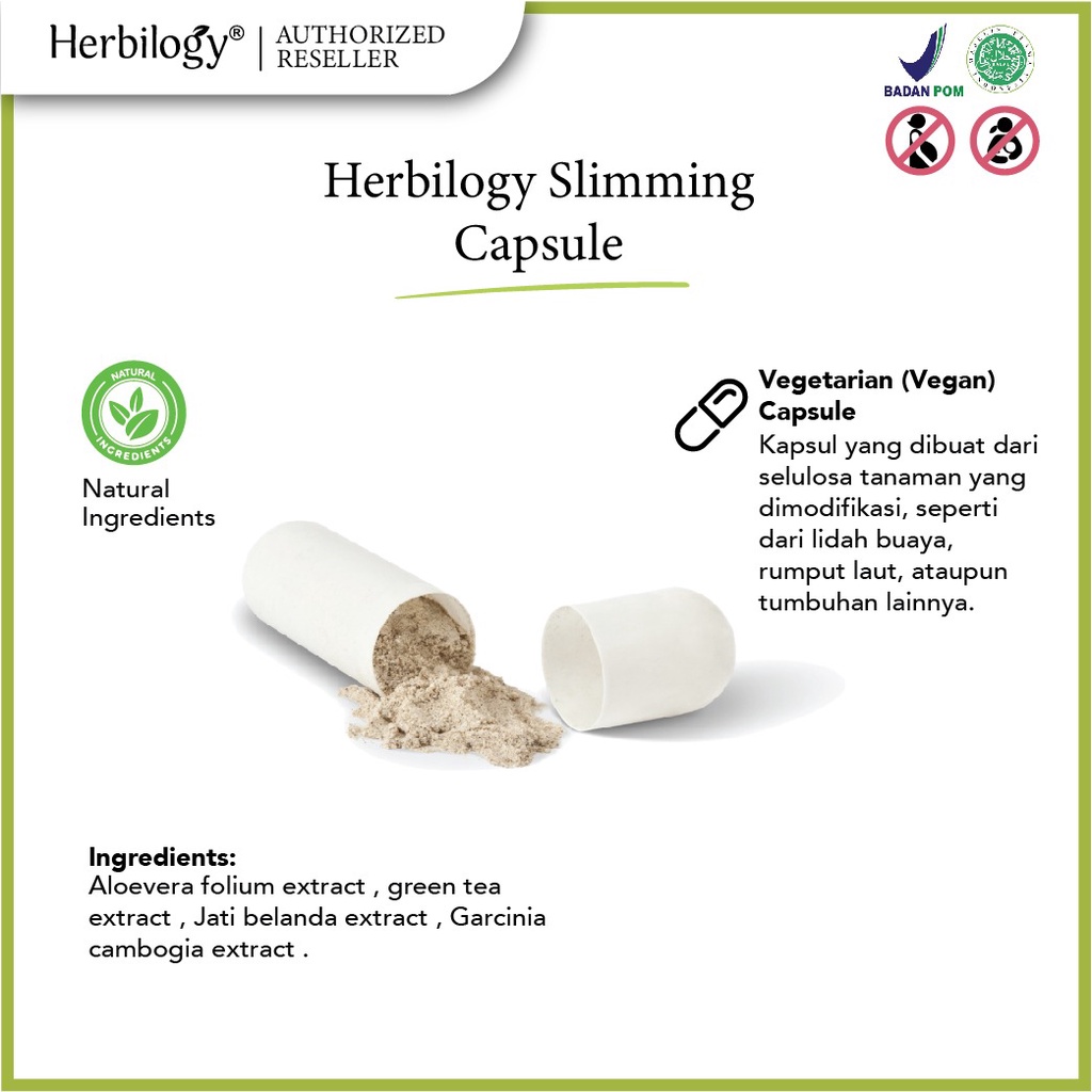 Herbilogy Slimming Capsule - 60 Capsules