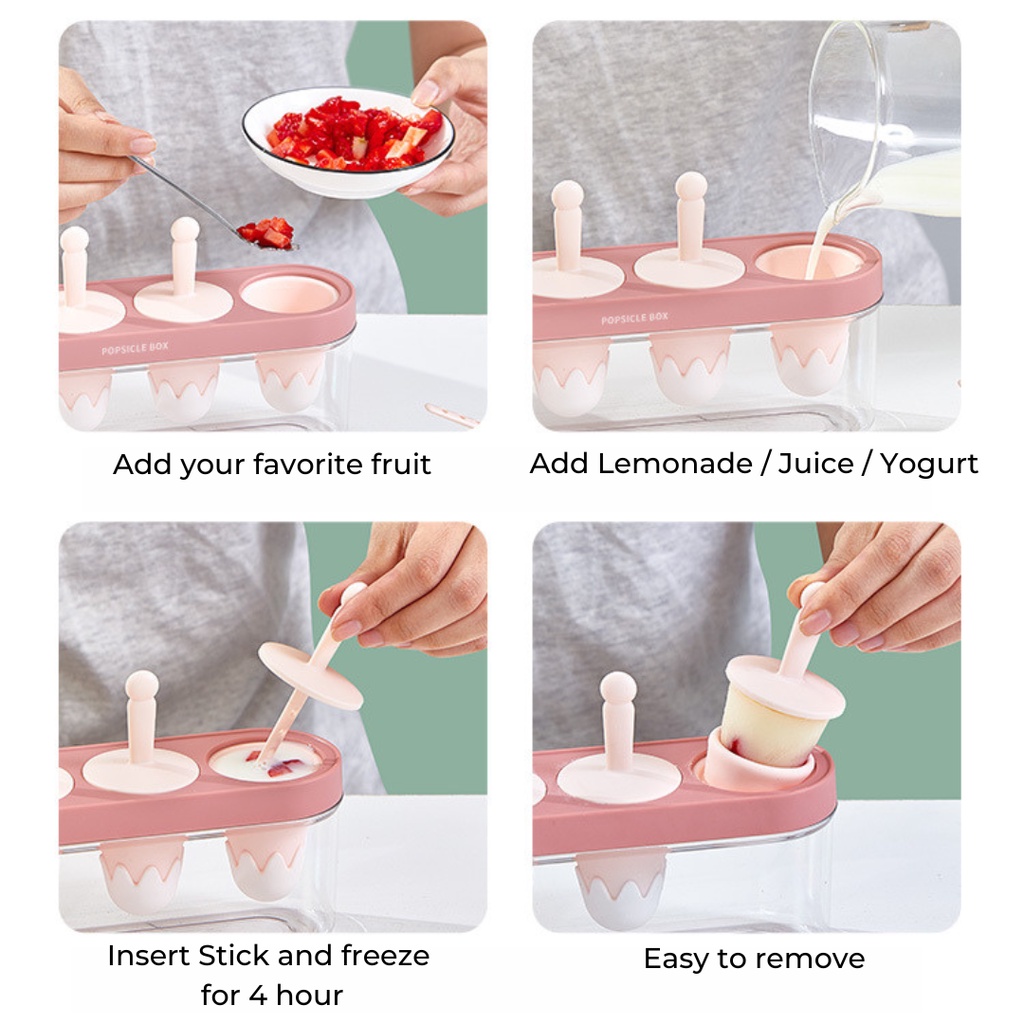 ALBA SILICONE ICE POP MAKER / Popsicle Maker