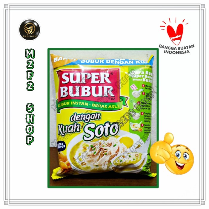 

Bubur Instan Super Bubur Kuah Rasa Soto - 46 gr Karton