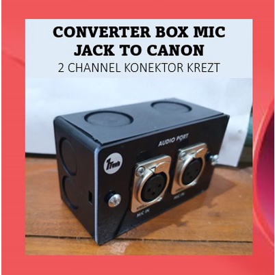 JUAL Converter JACK XLR COWOK to CANON CEWEK Panelo box mic Tempel Tembok Murah Best Seller