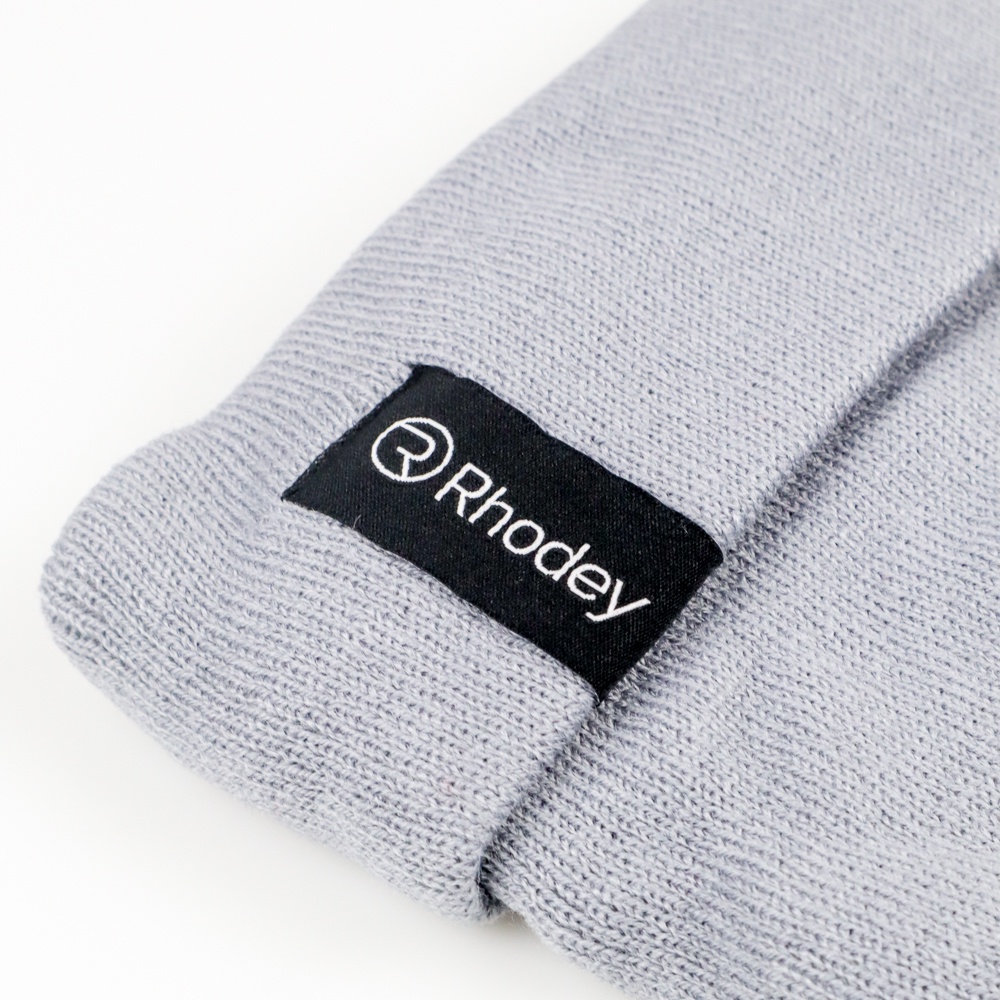 Rhodey Topi Kupluk Rajut Beanie Hat - EC002 - Gray