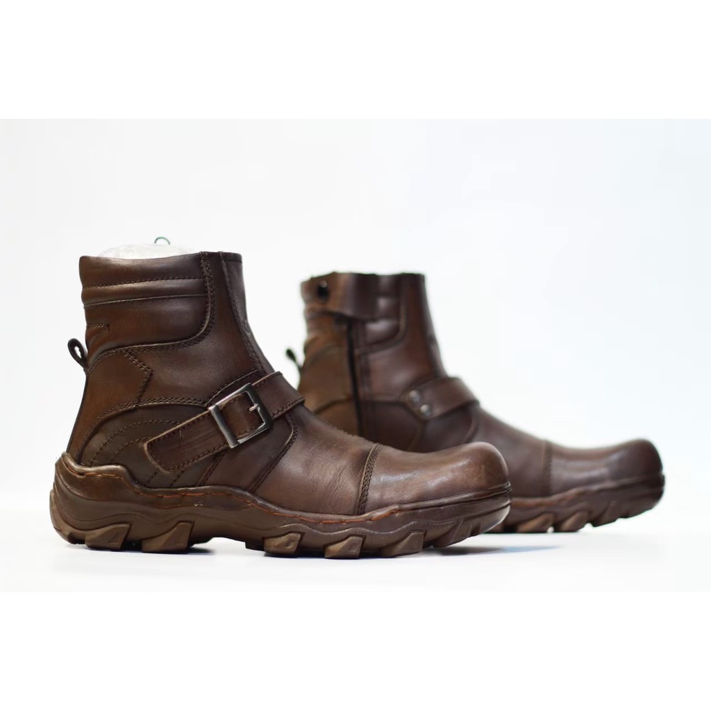 Sepatu Boots Pria camel Tracking Gunung Proyek Ujungbesi Safety Sleting Touring