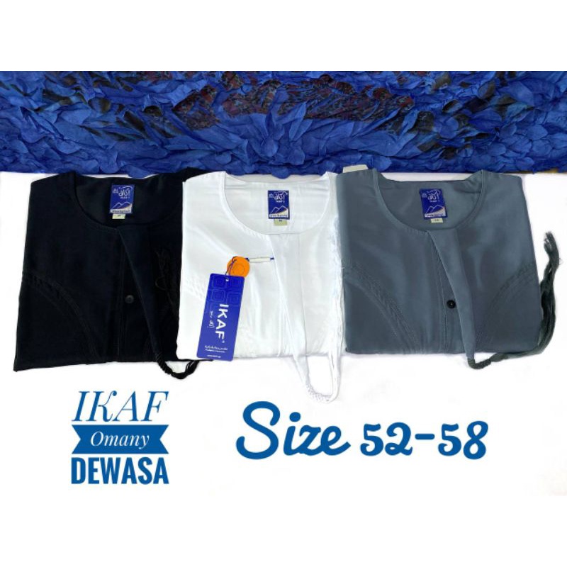 jubah ikaf model omany dewasa / jubah ikaf