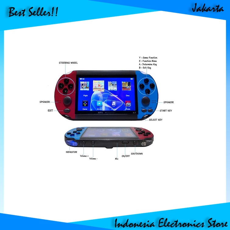 Gameboy MP5 X7 P2P PSP Console Handhled Portable 8GB Bergaransi IES