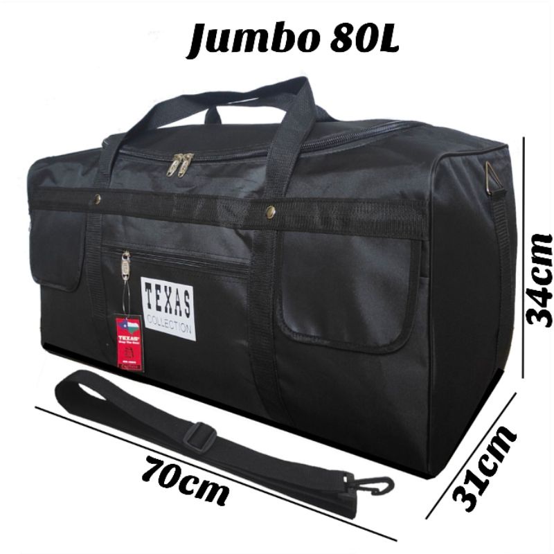 Tas pakaian jumbo 80L travelbag tas baju mudik besar