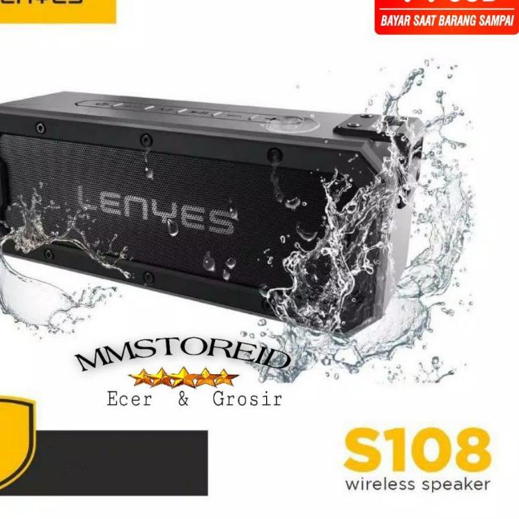 Best ProdukLENYES speaker Bluetooth lenyes s108 waterproof tahan banting / wireless speaker lenyes s