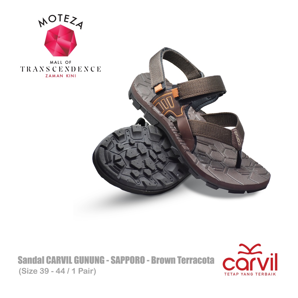 Moteza Sandal GUNUNG CARVIL Pria Original Outdoor Hiking Travelling Terlaris Termurah