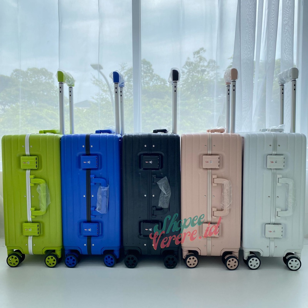Koper Parkson Zuri Series Cabin Size 20 Inch Bagasi 24 Inch TSA Lock Frame Alumunium 4 Roda 360 Rotasi Anti Maling Anti Pecah