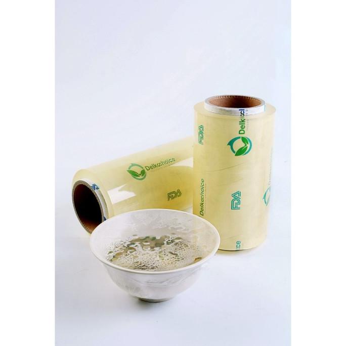 Plastik Wrap Pembungkus Makanan Delkochoice Hijau 40cm x 500m rah07