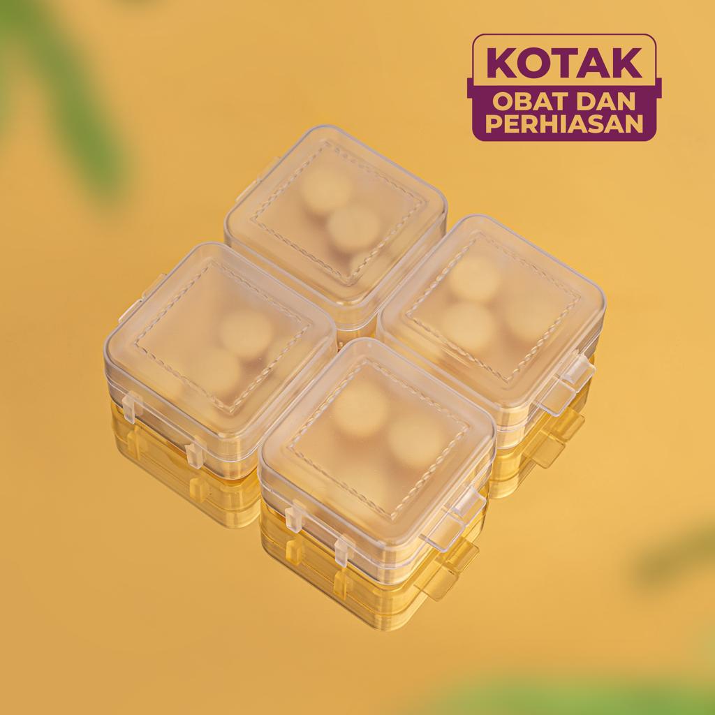 Kotak Mini Plastik Tempat Obat perhiasan Anting Memory Card Earplug Box Wadah Kecil Serbaguna