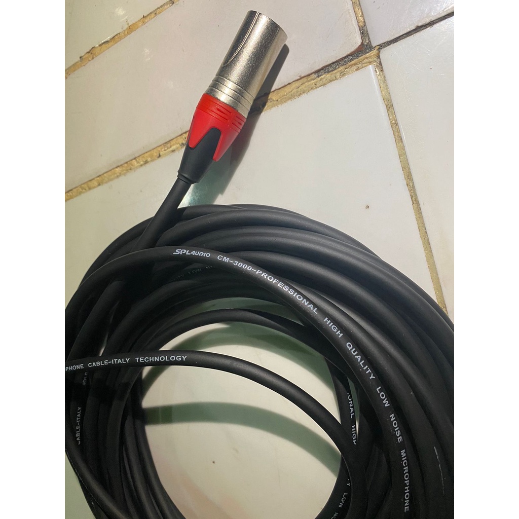 kabel mic spl audio cm3000 lengap denan jack panjang 20M