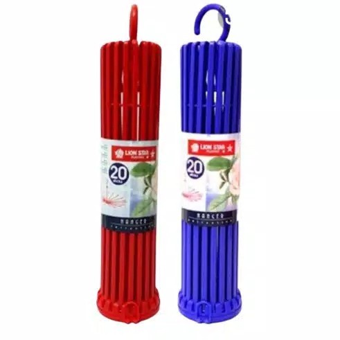 FOLDING HANGER LION STAR 20 STICKS / JEMURAN BAJU BAYI PUTAR 20 STICK