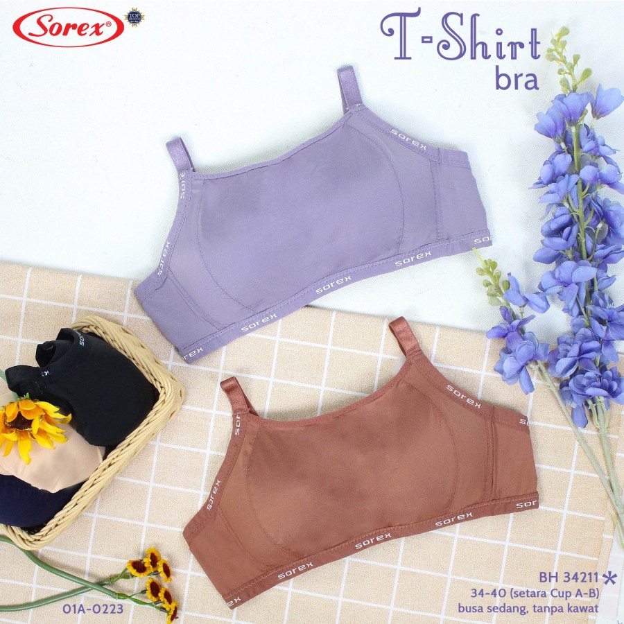 bh t-shirt bra sorex 34211 kait 3 kait 3 tanpa kawat