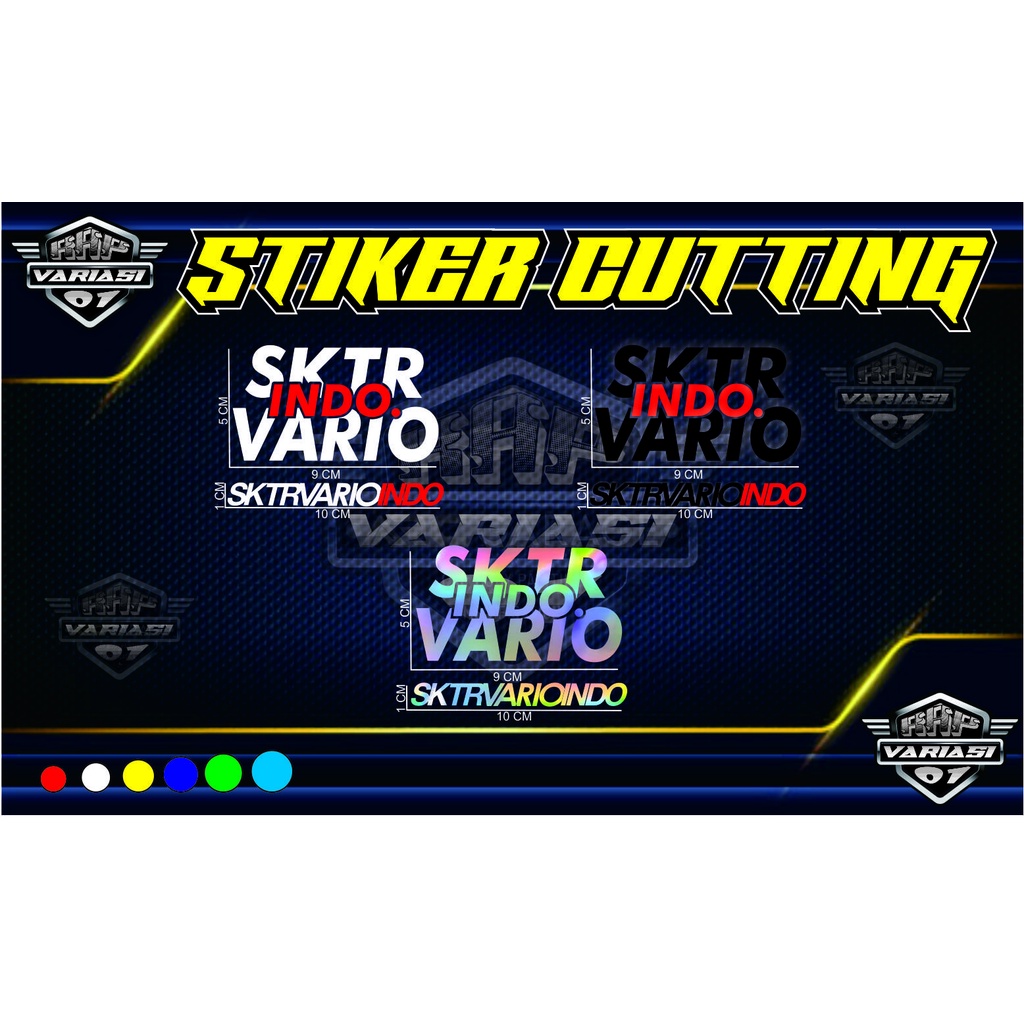 Stiker SKTR VARIO INDO, stiker motor all VARIO