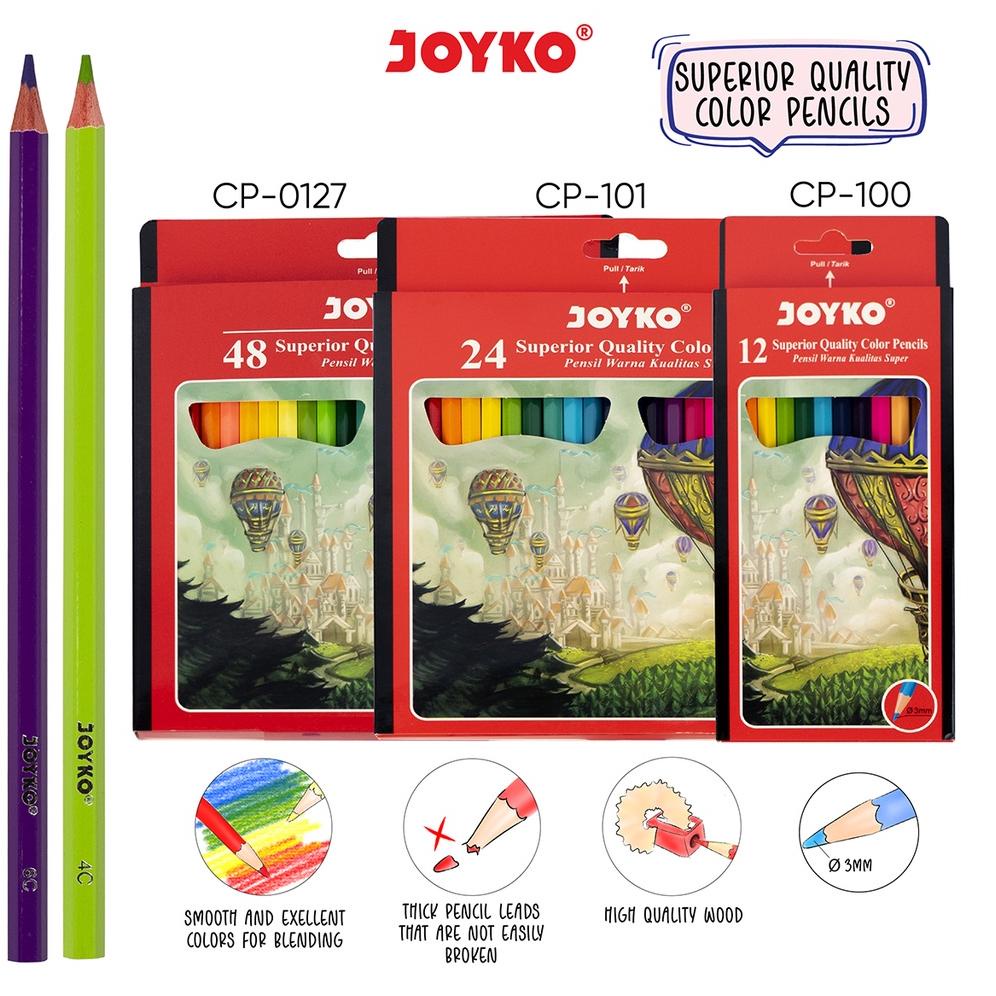

6.6 STOK READY Joyko Pensil Warna Superior Quality Color Pencils Hexagonal Grip