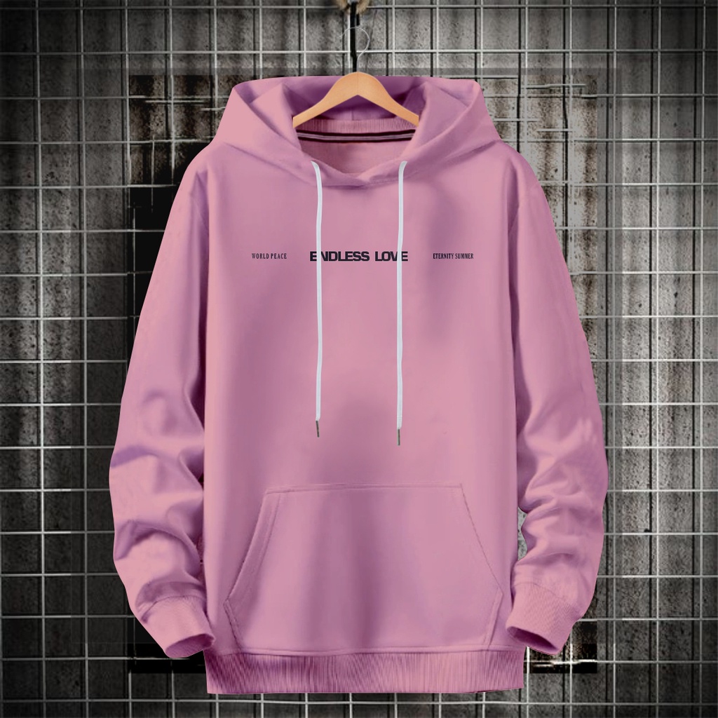 Sweater hoodie quotes pria wanita kekinian ENDLESS LOVE / hoodie anime terbaru