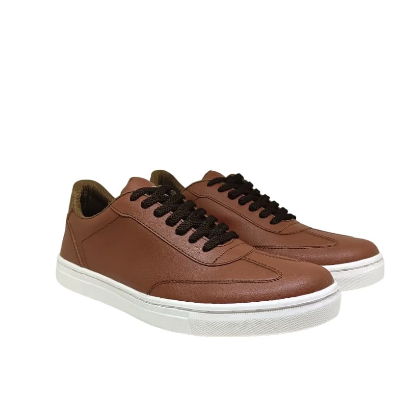 JOMI X ZAGIB | Sepatu Pria Warna Coklat Sneaker Casual Skate Cowo Branded Impor