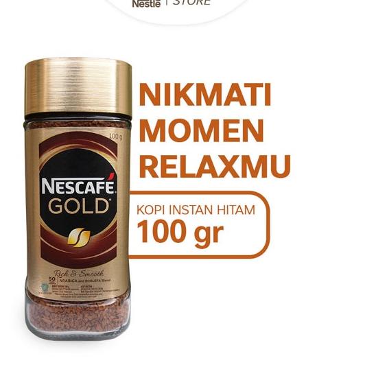 

♡ NESCAFE GOLD Kopi Instan Kopi Hitam Jar 100gr ✽