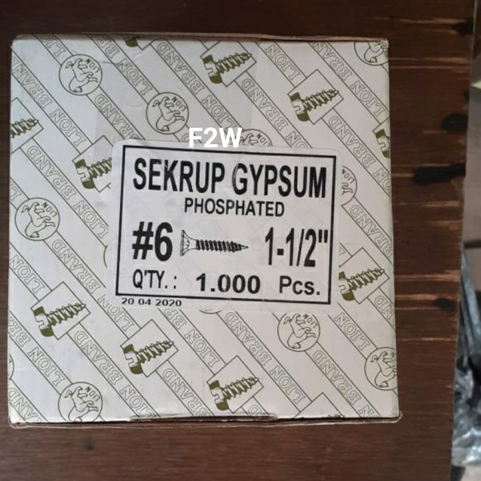 Skrup Sekrup Gipsum Moon Lion 6X1-1/2" Skrup Gypsum Lion 4Cm Drywall Screw
