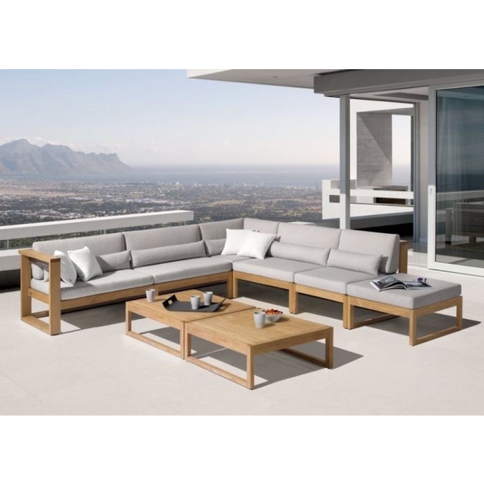 SOFA OUTDOOR SET KAYU TAMAN SOFA OUTDOOR KAYU JATI