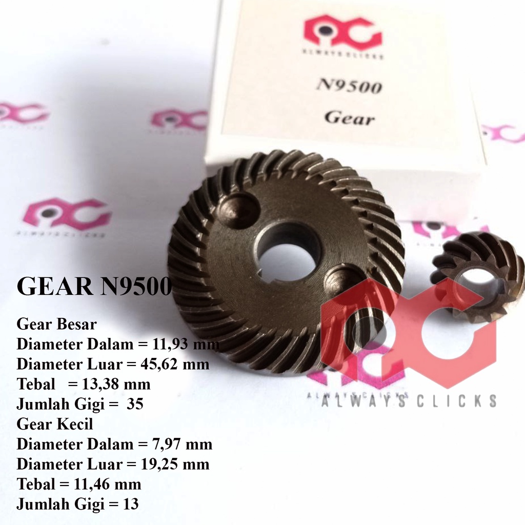 GEAR GIGI NANAS GERINDA MAKITA 9500 N