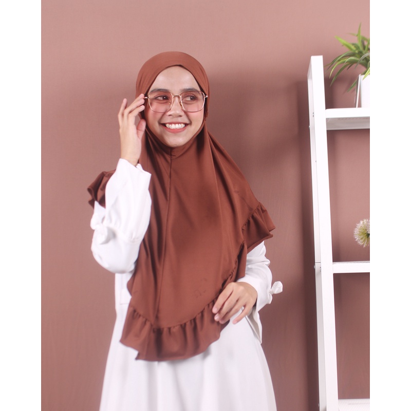 HIJAB INSTANT/KERUDUNG BERGO INSTAN JERSEY ELVIRA