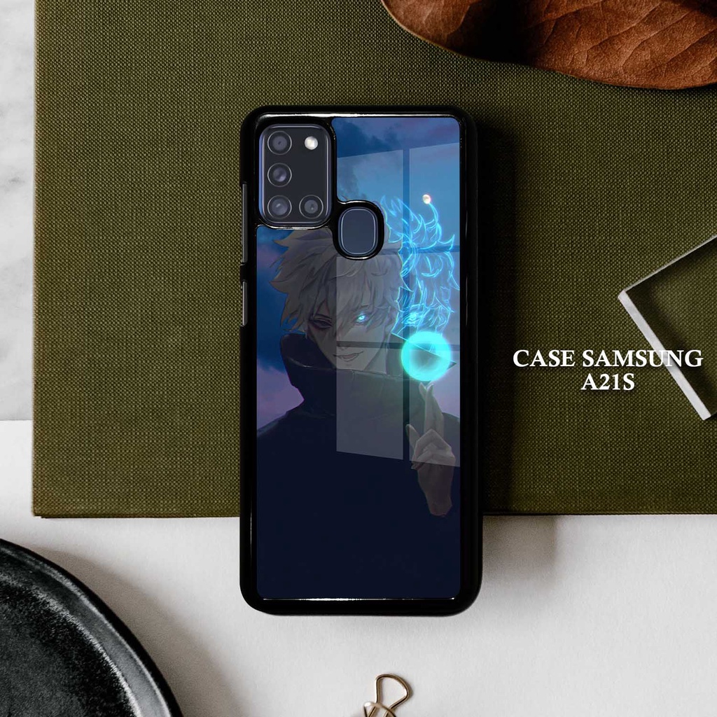Case Glossy Samsung A21S [RR44] Gojo Satoru Casing Kilau a21s Kesing Keren Lucu Pic HD | Victory Aer