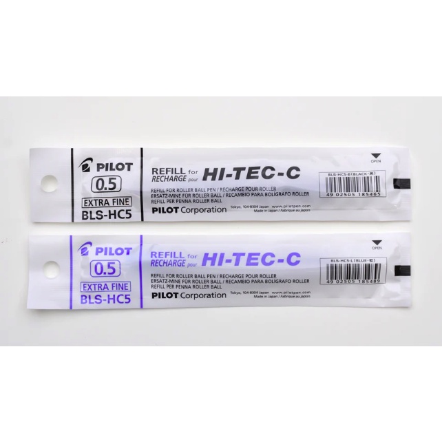 

REFILL/ ISI Pen Pilot HiTec 0.5 Hitam/Biru [per 1 refill]