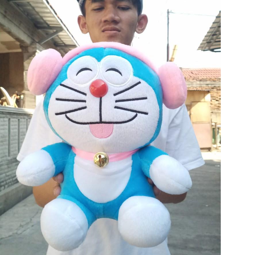 ☎ Boneka Doraemon Pake Headsheat Pink / Boneka Doraemon / Doraemon ✫