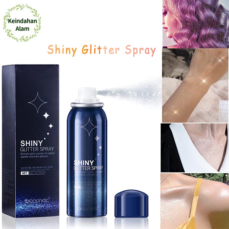 Ibcccndc Shiny Glitter Spray Body Glitter For Face Skin Hair And Clothes Glitter Spray Glitter Make Up Long Lasting Quick Drying Easy to Clean For Parties Nightclubs Evenings Festivals