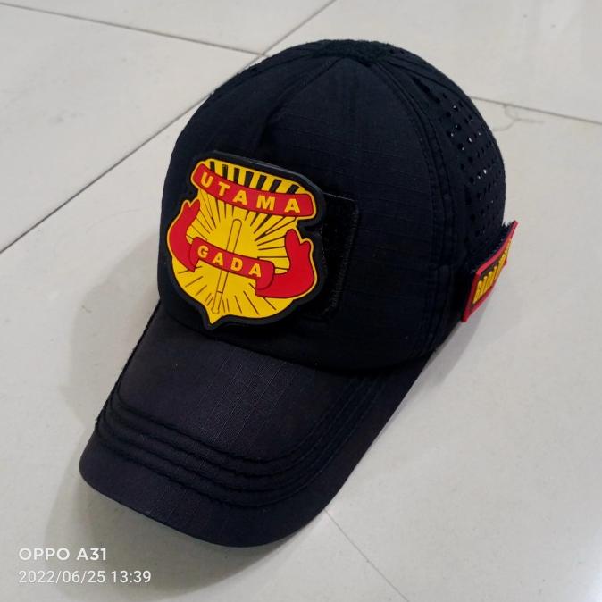 caps topi cutting laser patch gada utama