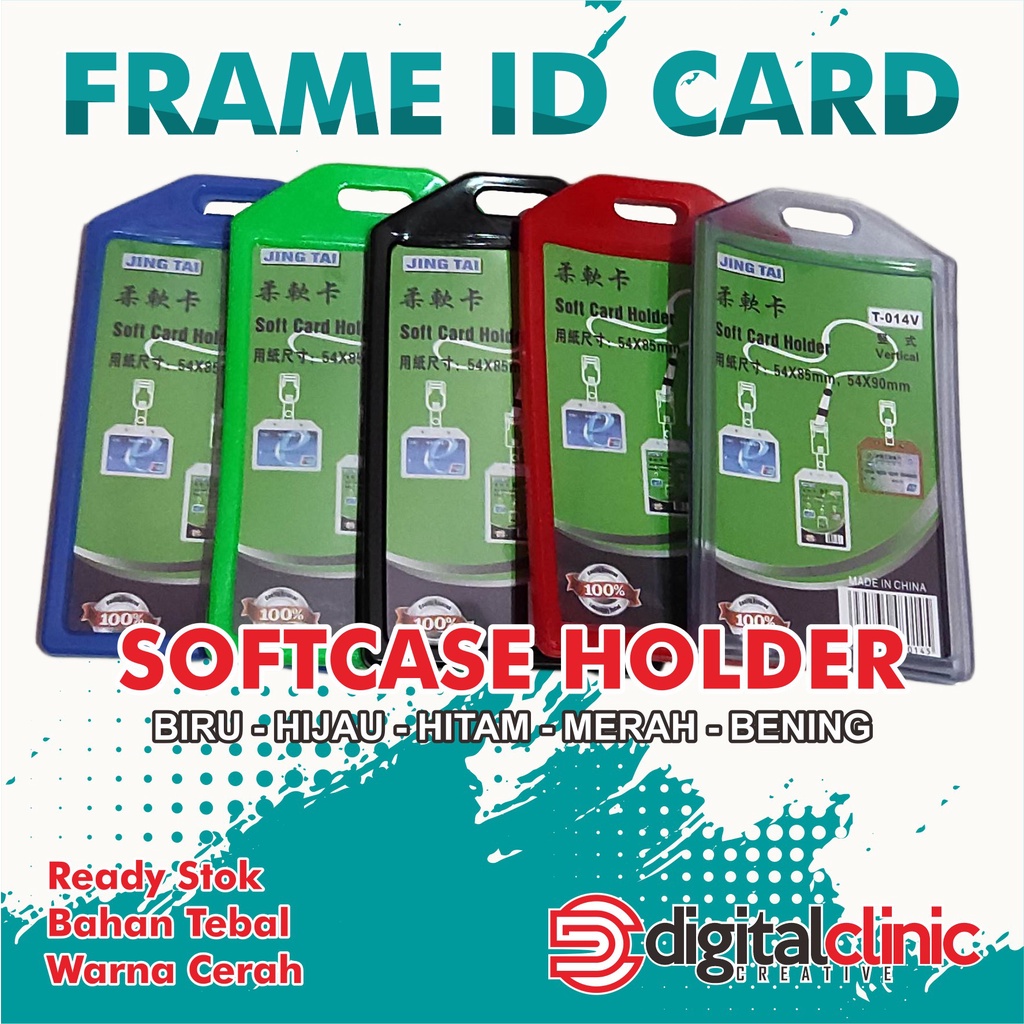 

ID Card Holder Frame Casing Tempat ID Card Holder Plastik Softcase