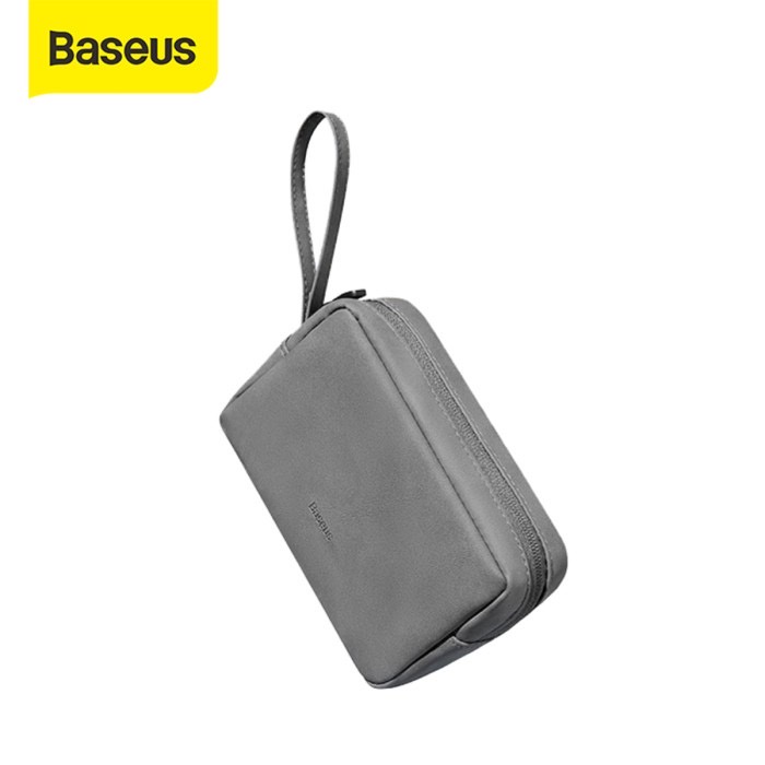 Baseus Travel Gadge Organizer Pouch Storage Bag - PU Leather Material