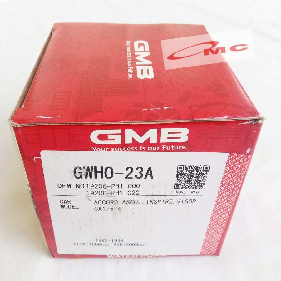 Water Pump Pompa Honda Accord Prestige 86-89 GMB GWHO -23A