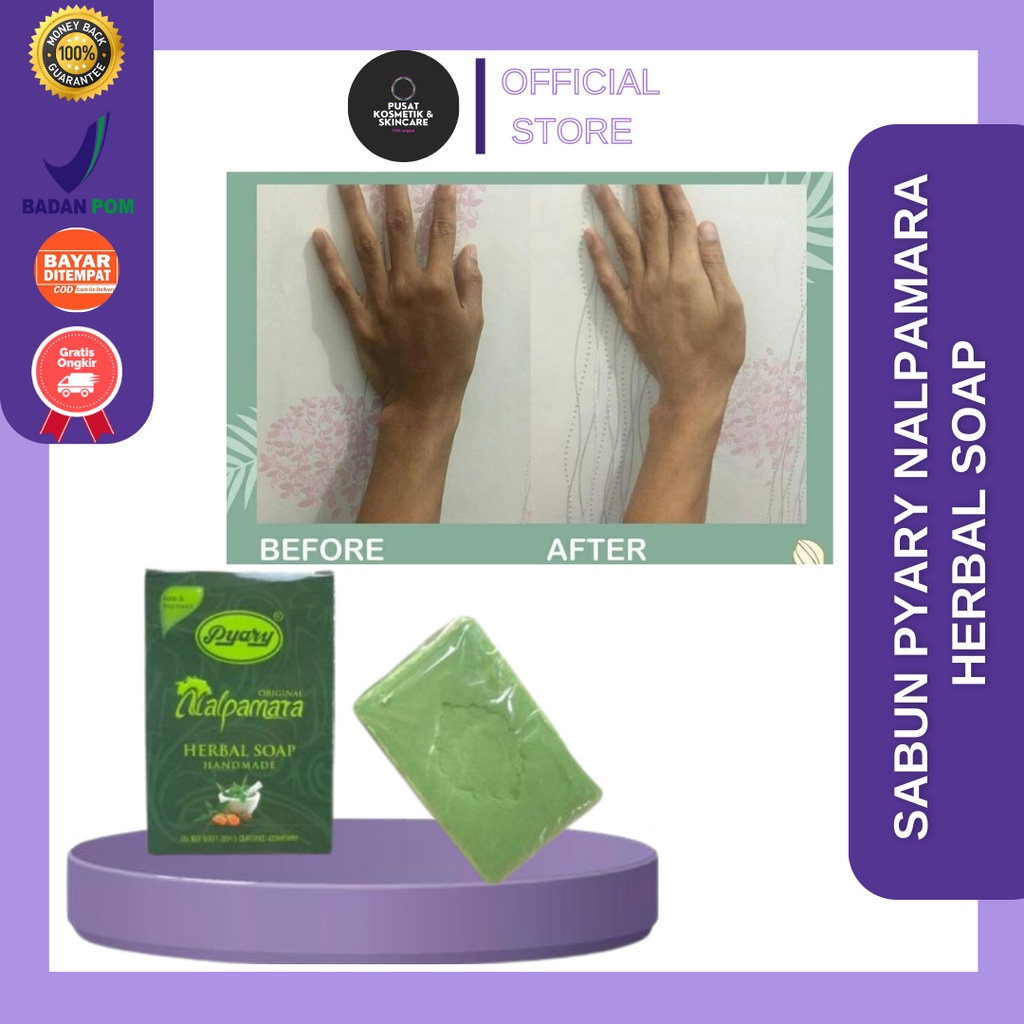 SABUN PYARY NALPAMARA HERBAL SOAP 100% AMPUH MEMUTIHKAN