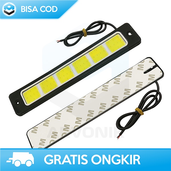 LAMPU LED FOGLAMP MOBIL LAMPU KABUT 6 LED 12V WATERPROOF COOL WHITE