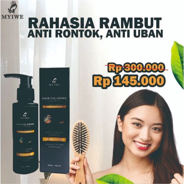 My Iwe Black Shampo / My Iwe Shampo Black / My Iwe Shampo Original Black / Shampo Penghitam Rambut /