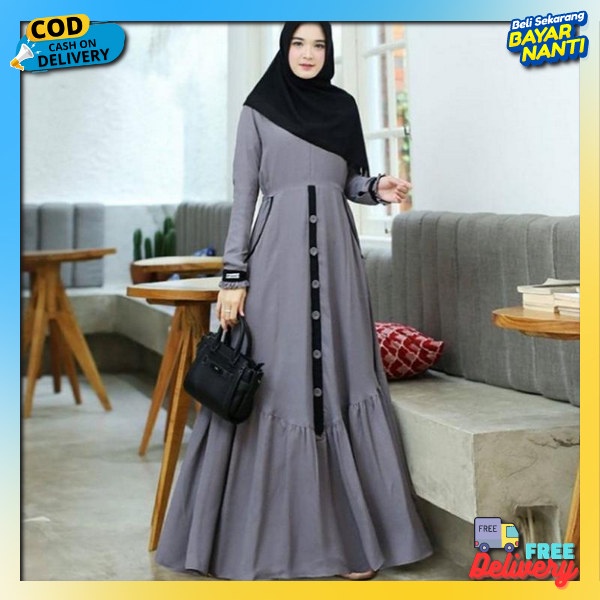 Gamus Syaii Fashion Muslim Jubah Ibu2 Kekinian Gmis Syarii Import Premium Gsmis Sari Hari Raya Bsju 