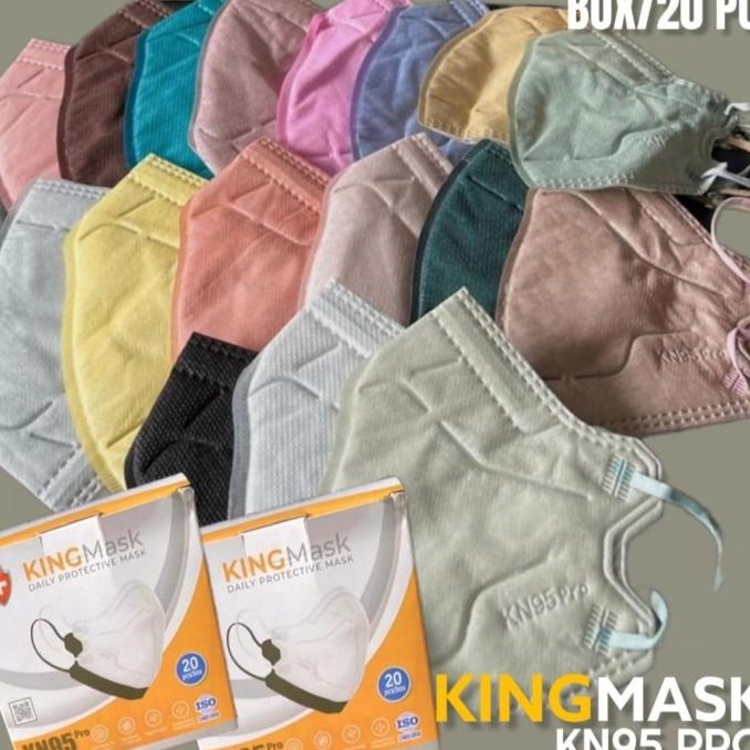 Masker Kingmask KN95 Pro 6ply Kemenkes 20pcs KN 95 6 Ply Pro