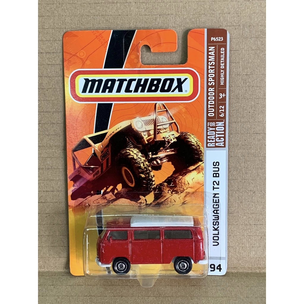 Matchbox Volkswagen T2 Bus Merah Outdoor Sportsman