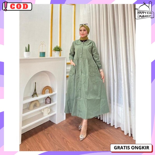 Bsju Perempuan Muslimah Gamus Terbaru 2023 Games Casual Fashion Muslimah Dress Gamis Murah Dres Syar